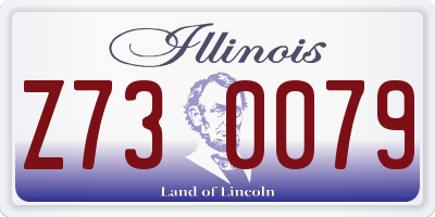 IL license plate Z730079