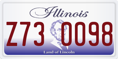 IL license plate Z730098