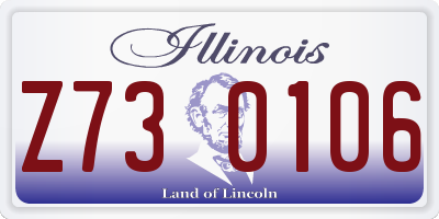 IL license plate Z730106