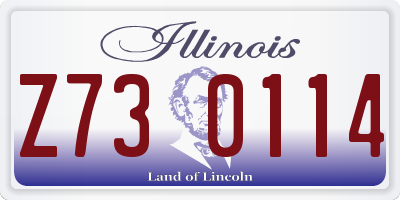 IL license plate Z730114