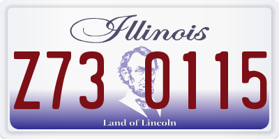 IL license plate Z730115
