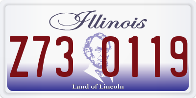 IL license plate Z730119
