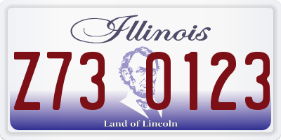 IL license plate Z730123
