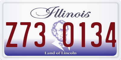 IL license plate Z730134
