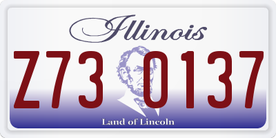 IL license plate Z730137