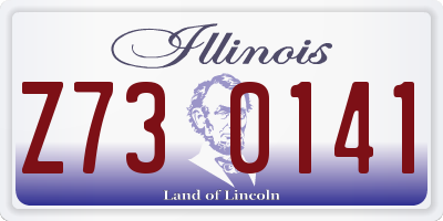 IL license plate Z730141