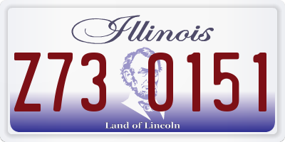 IL license plate Z730151
