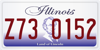 IL license plate Z730152
