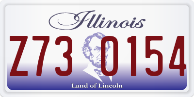 IL license plate Z730154