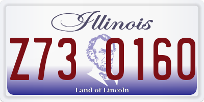 IL license plate Z730160