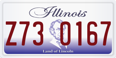 IL license plate Z730167