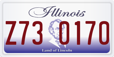 IL license plate Z730170