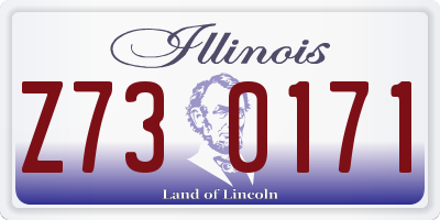 IL license plate Z730171