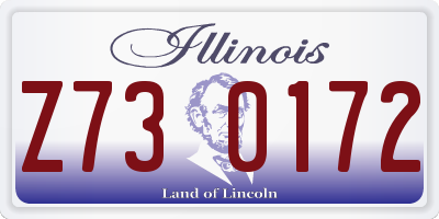 IL license plate Z730172