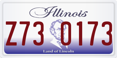 IL license plate Z730173