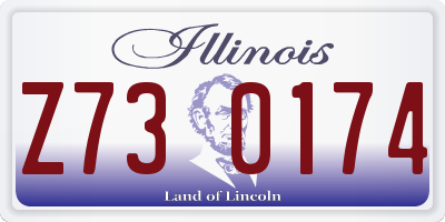 IL license plate Z730174