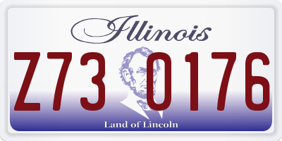 IL license plate Z730176