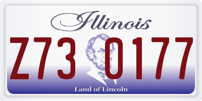 IL license plate Z730177