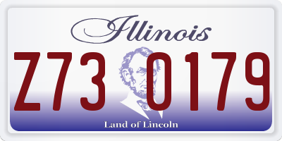 IL license plate Z730179