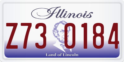 IL license plate Z730184