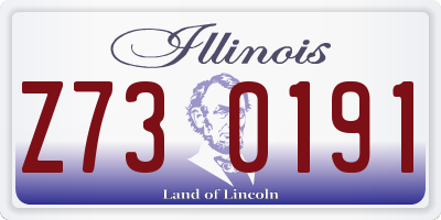 IL license plate Z730191