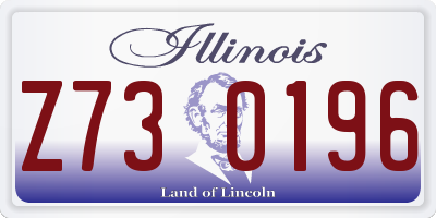 IL license plate Z730196