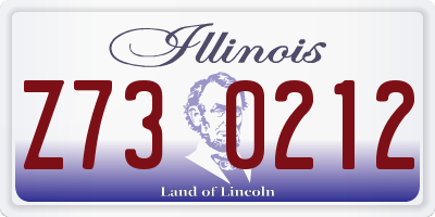 IL license plate Z730212