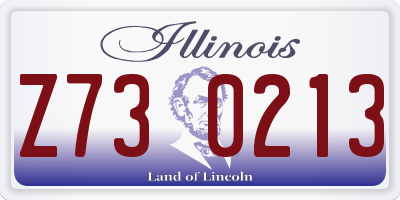 IL license plate Z730213