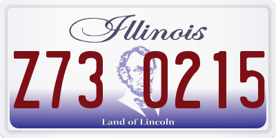 IL license plate Z730215
