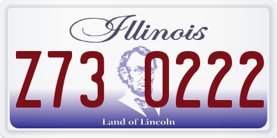 IL license plate Z730222
