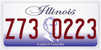 IL license plate Z730223