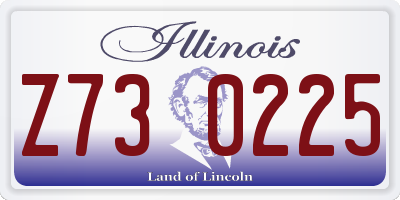 IL license plate Z730225
