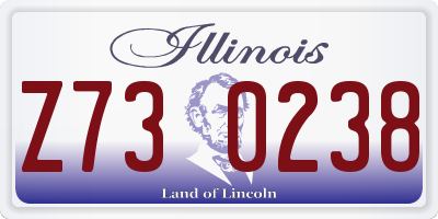 IL license plate Z730238