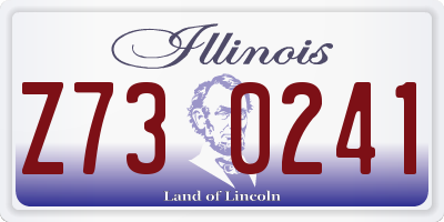 IL license plate Z730241