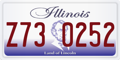 IL license plate Z730252