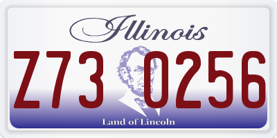 IL license plate Z730256
