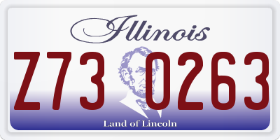 IL license plate Z730263