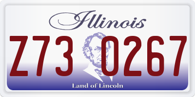 IL license plate Z730267