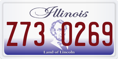 IL license plate Z730269