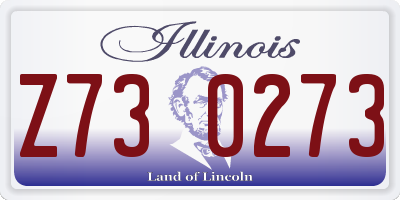 IL license plate Z730273