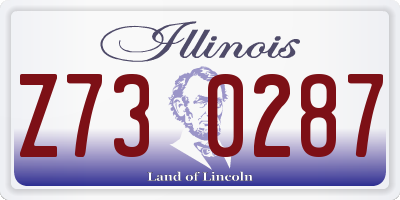 IL license plate Z730287