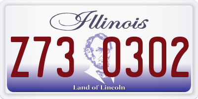 IL license plate Z730302
