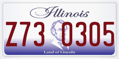 IL license plate Z730305