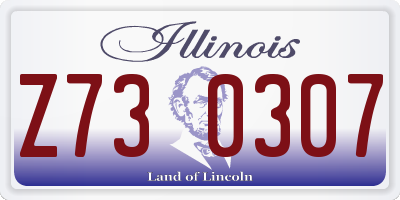 IL license plate Z730307