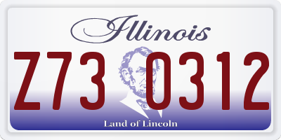 IL license plate Z730312