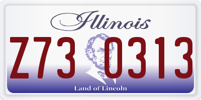 IL license plate Z730313