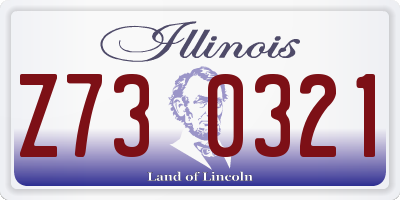 IL license plate Z730321