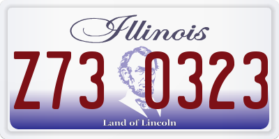 IL license plate Z730323