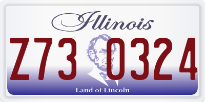 IL license plate Z730324