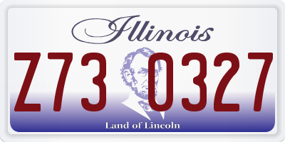 IL license plate Z730327